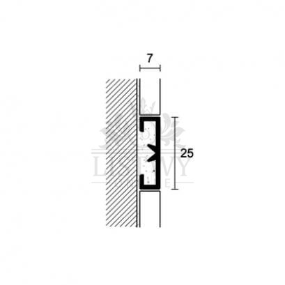 Listwa dekoracyjna Prolist - X Design LDAD Tytanowa