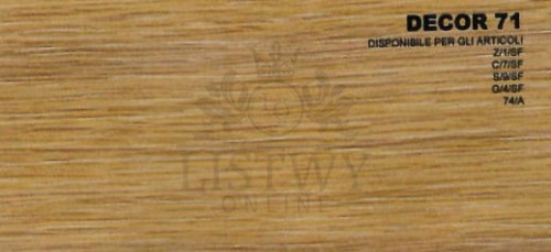Profil Unisystem/Unisystem Plus 71 C/7/SF do podłóg laminowanych i LVT 