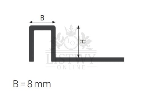  Profil Cubetec CU Stal nierdzewna polerowana AISI 304 Listwa łączeniowa do podłóg o tym samym poziomie