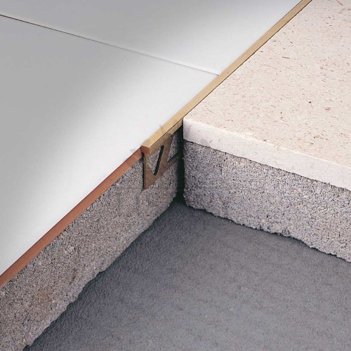 Profil Linetec MB Mosiądz naturalny Listwa łączeniowa do podłóg o tym samym poziomie 