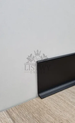 Listwa przypodłogowa Metal line 90 Czarny ST 6 cm 