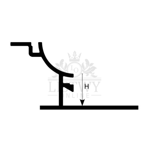  Profil narożny Sanitec RT Anodowany srebrny