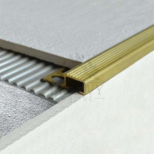 Profil schodowy Stairtec FO Mosiądz naturalny