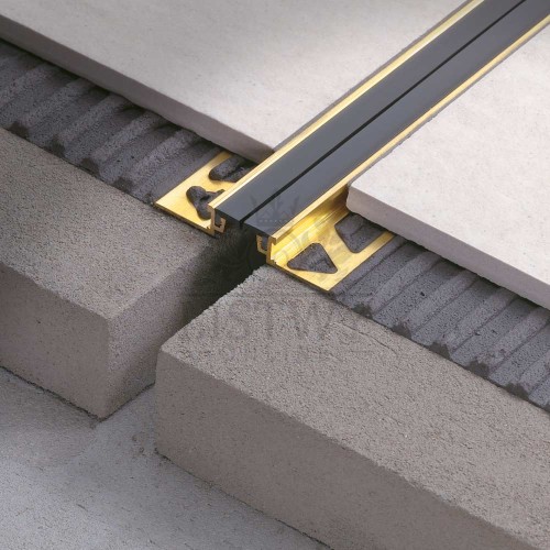  Profil dylatacyjny Coflex CBL Mosiądz naturalny + Wkładka syntetyczna Resinflex Szary cement