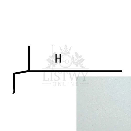 Profil balkonowy bordertec BD20 Aluminiowy szary pastelowy