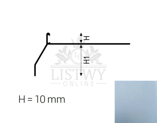 Profil balkonowy bordertec BBS30 Aluminiowy anodowany srebrny