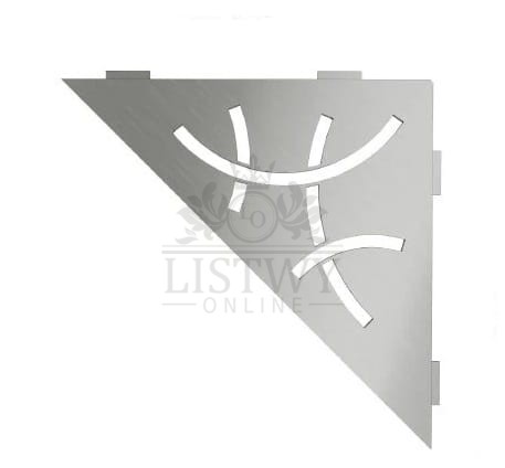 Półka ścienna łazienkowa SHELF-E-S1-EB CURVE Stal nierdzewna szczotkowana