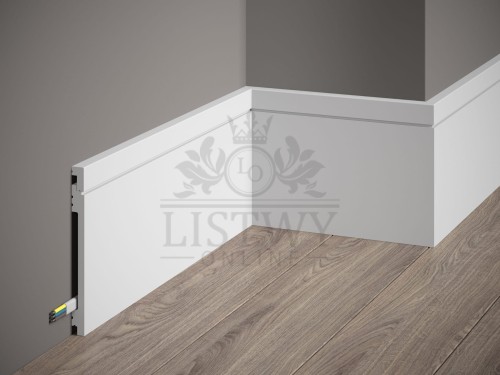 Mardom Listwa przypodłogowa lakierowana BW001TP +TP002P - zestaw dwóch elementów