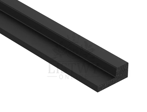 L0101RB Mardom Panel ścienny czarny- zakończenie prawe